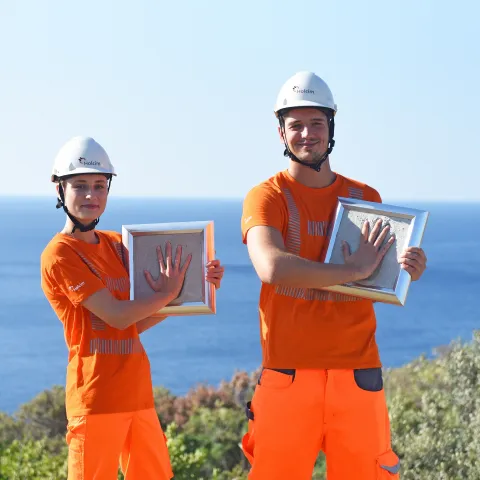 Studenti Rudarsko-geolosko-naftnog fakulteta Ana Andročec i Andrej Kovačević